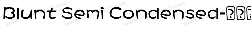 Blunt Semi Condensed字体转换